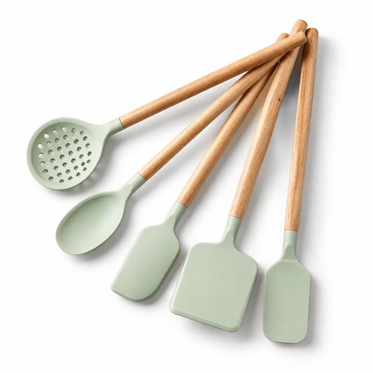 Wooden Handle Kitchen Utensil Set