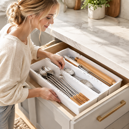ViAdjustable Drawer Storage Box